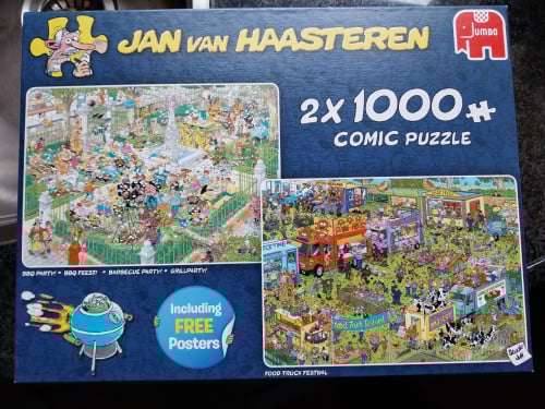 Jan van Haasteren dubbele puzzel 2 x 1000 stuks