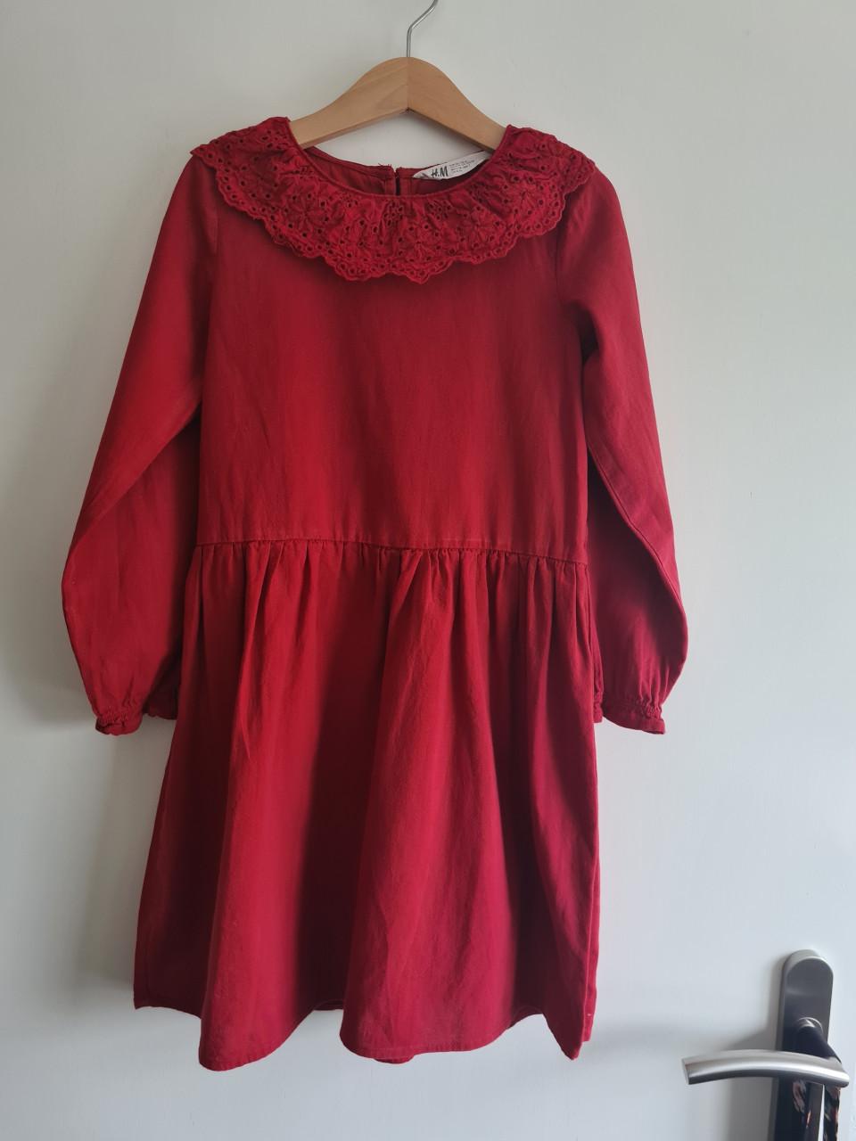 Mooie rode jurk van H&M Maat 122