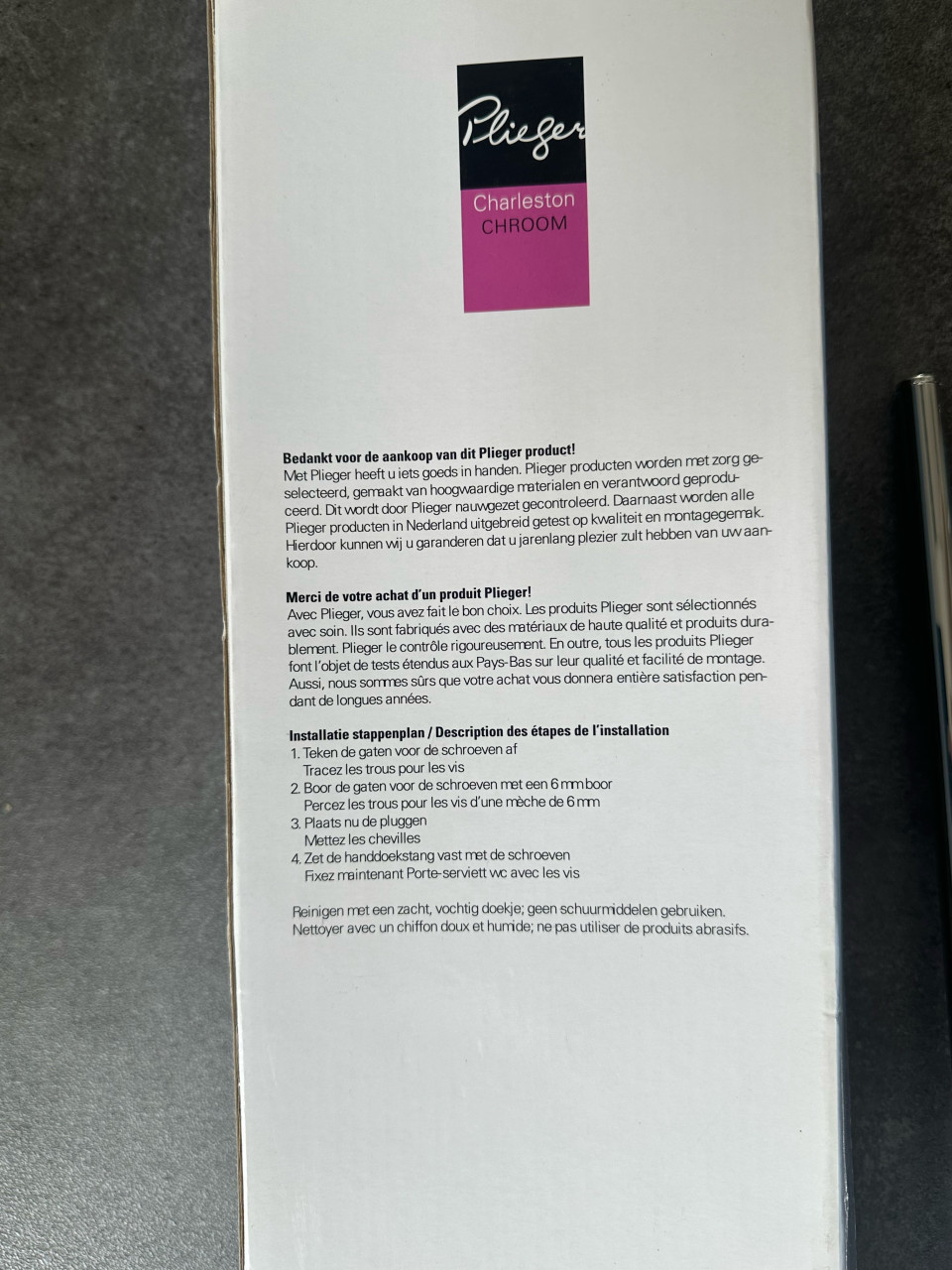 NIEUW Handdoekrek Plieger Chroom draaibaar 2 stangen