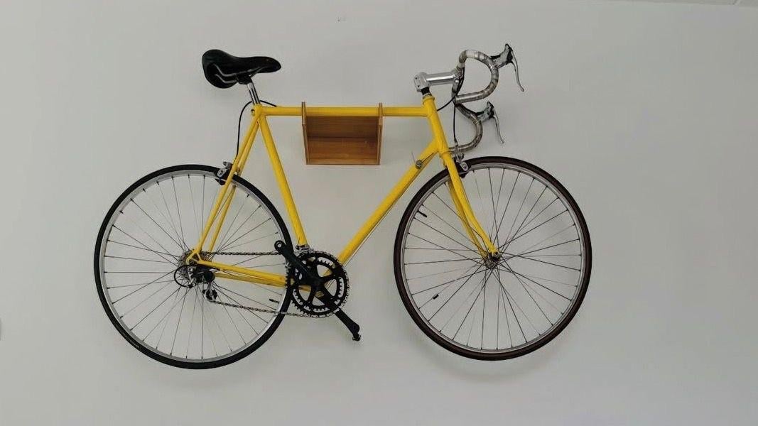 Gele racefiets - retro model