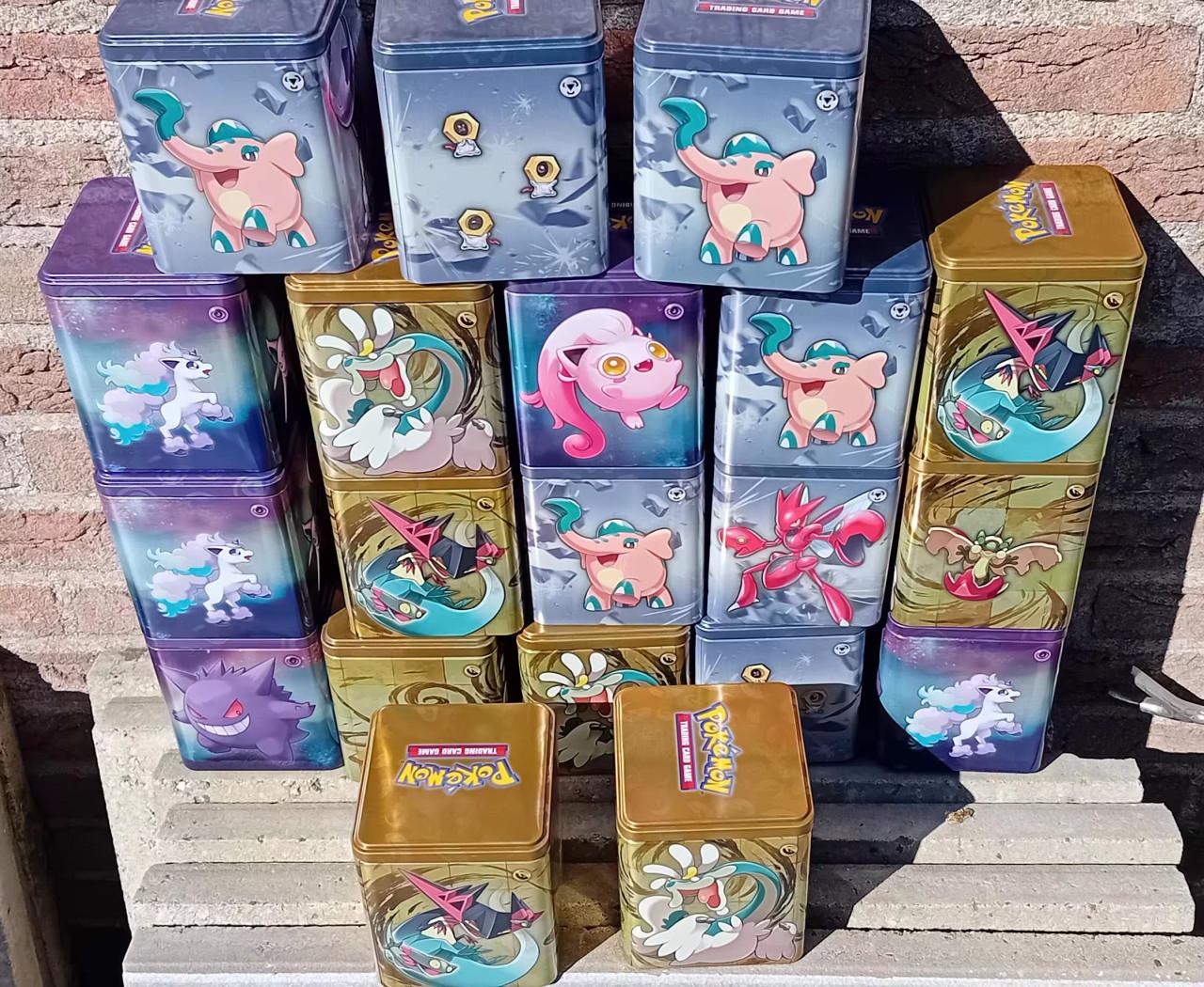 20 lege pokemon bewaarblikjes