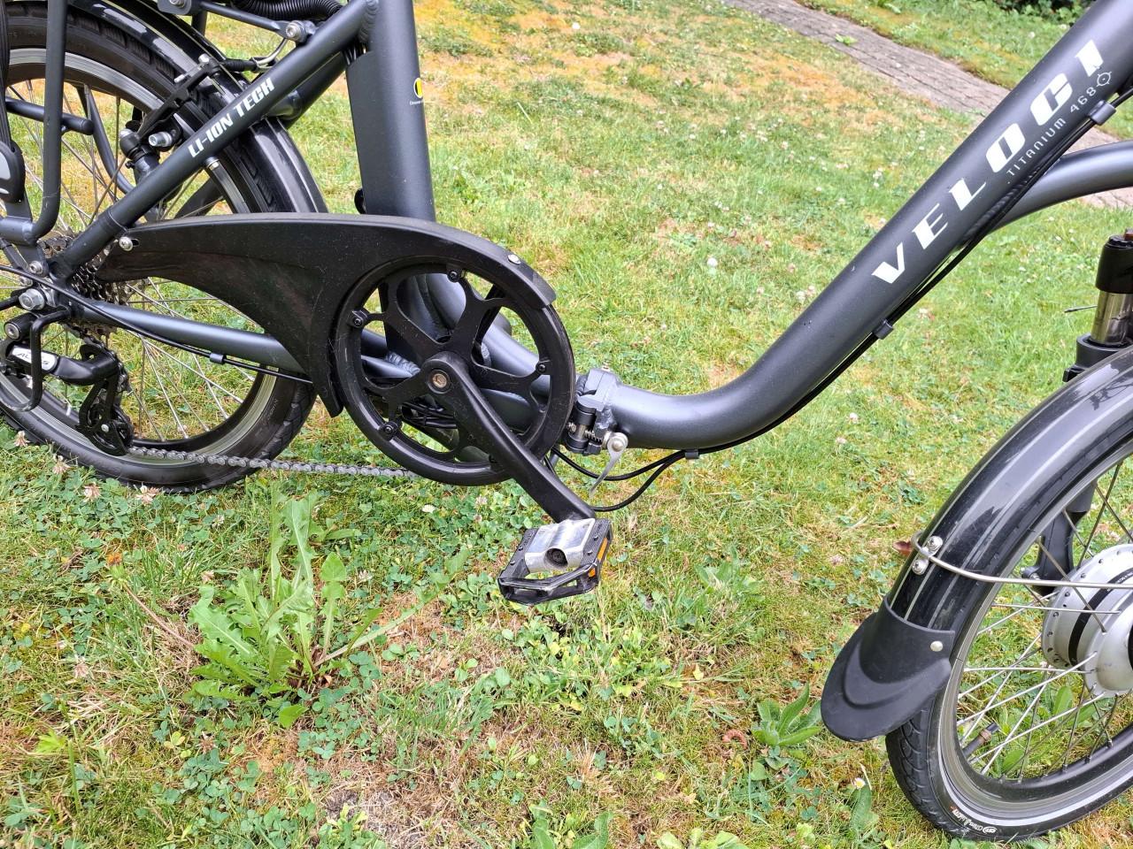 Veloci elektrische mini vouwfiets.