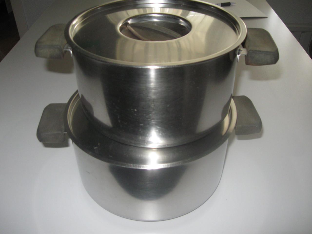 2 Kookpannen + 2 steelpannen