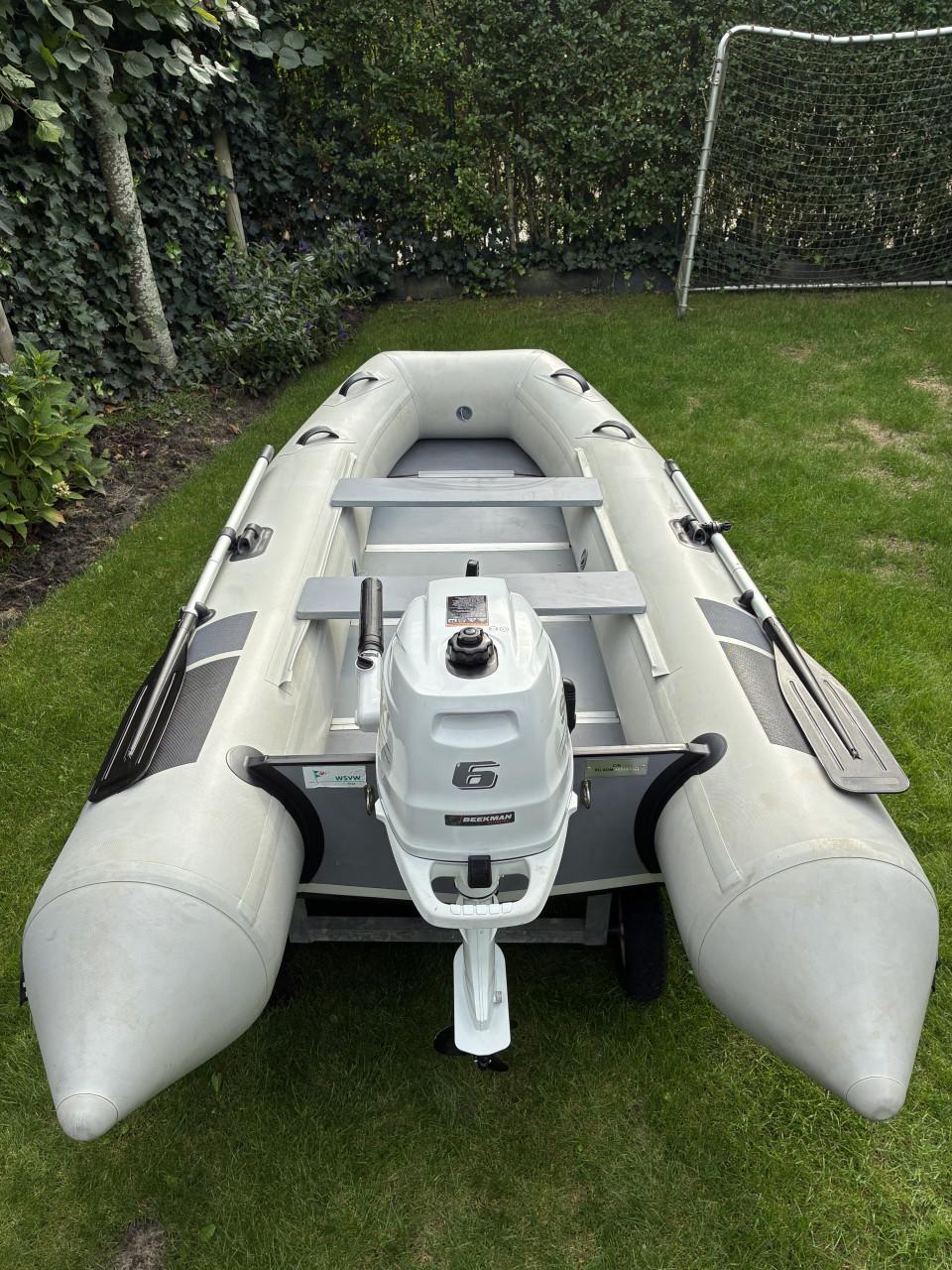 Beekman rubberen boot 3.20 incl Suzuki 6pk