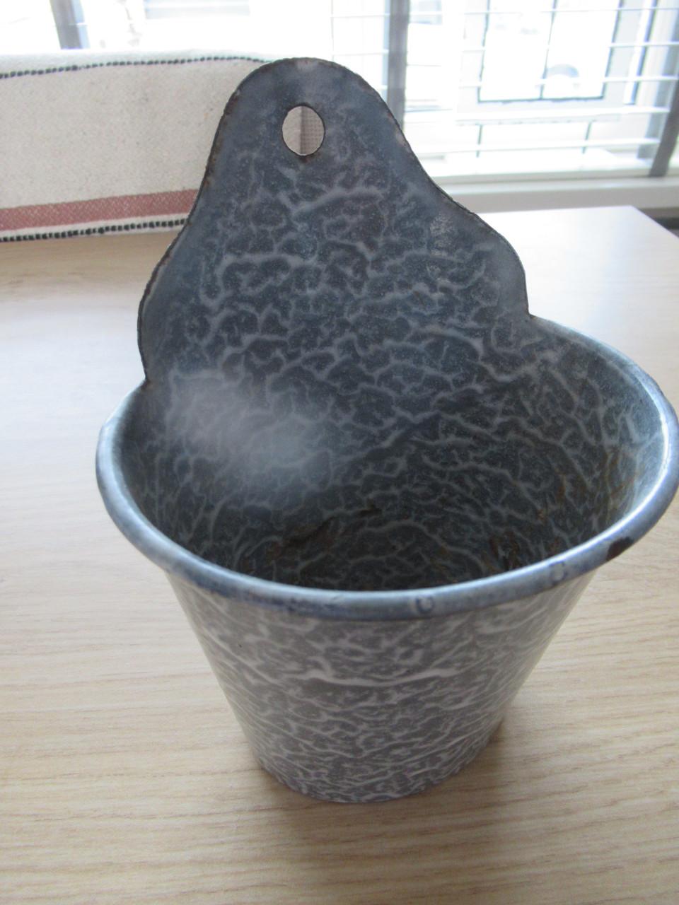 Antiek zeepbakje, email.