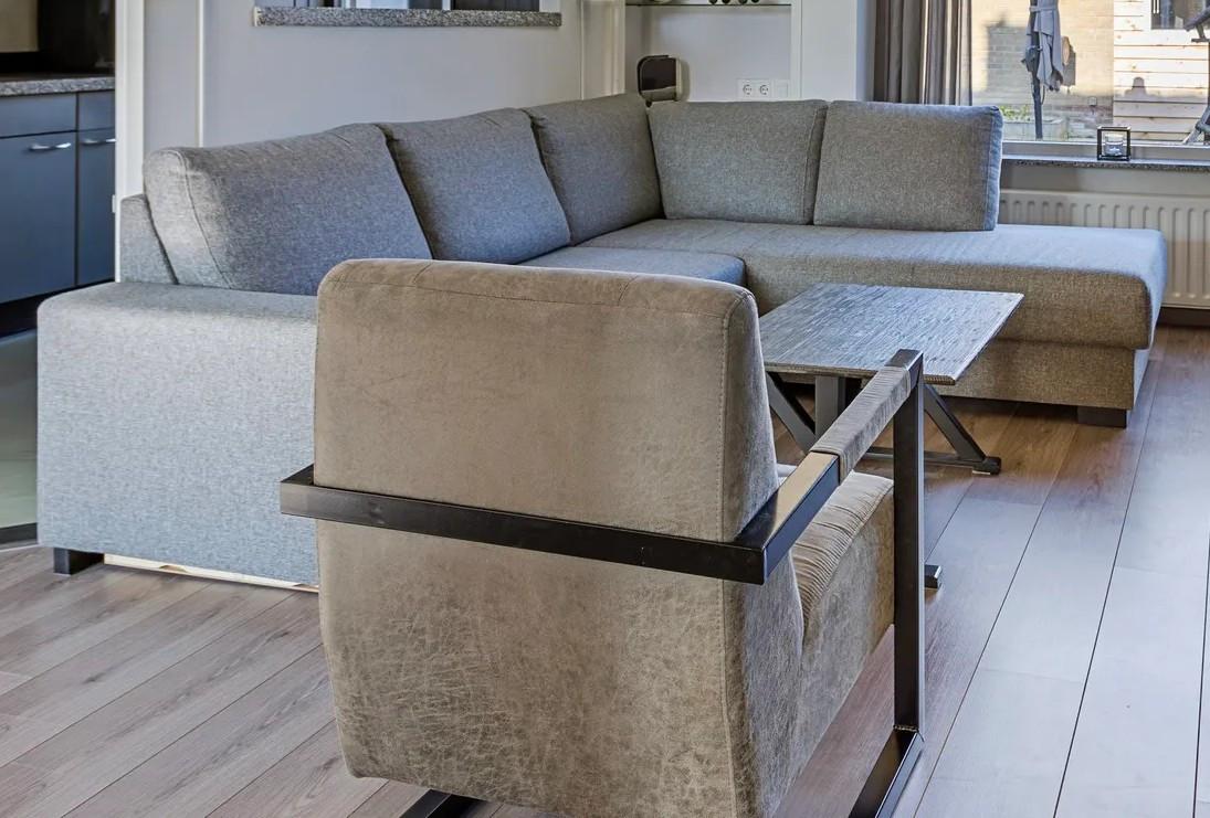 Hoekbank met chaise longue - 260x220cm