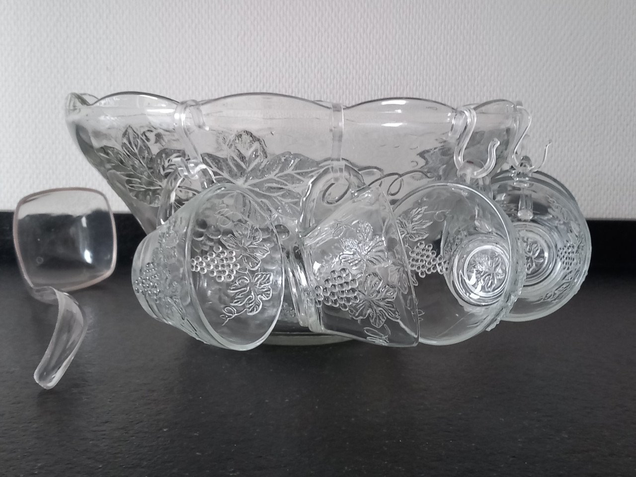 Leuke glazen bowlset vintage