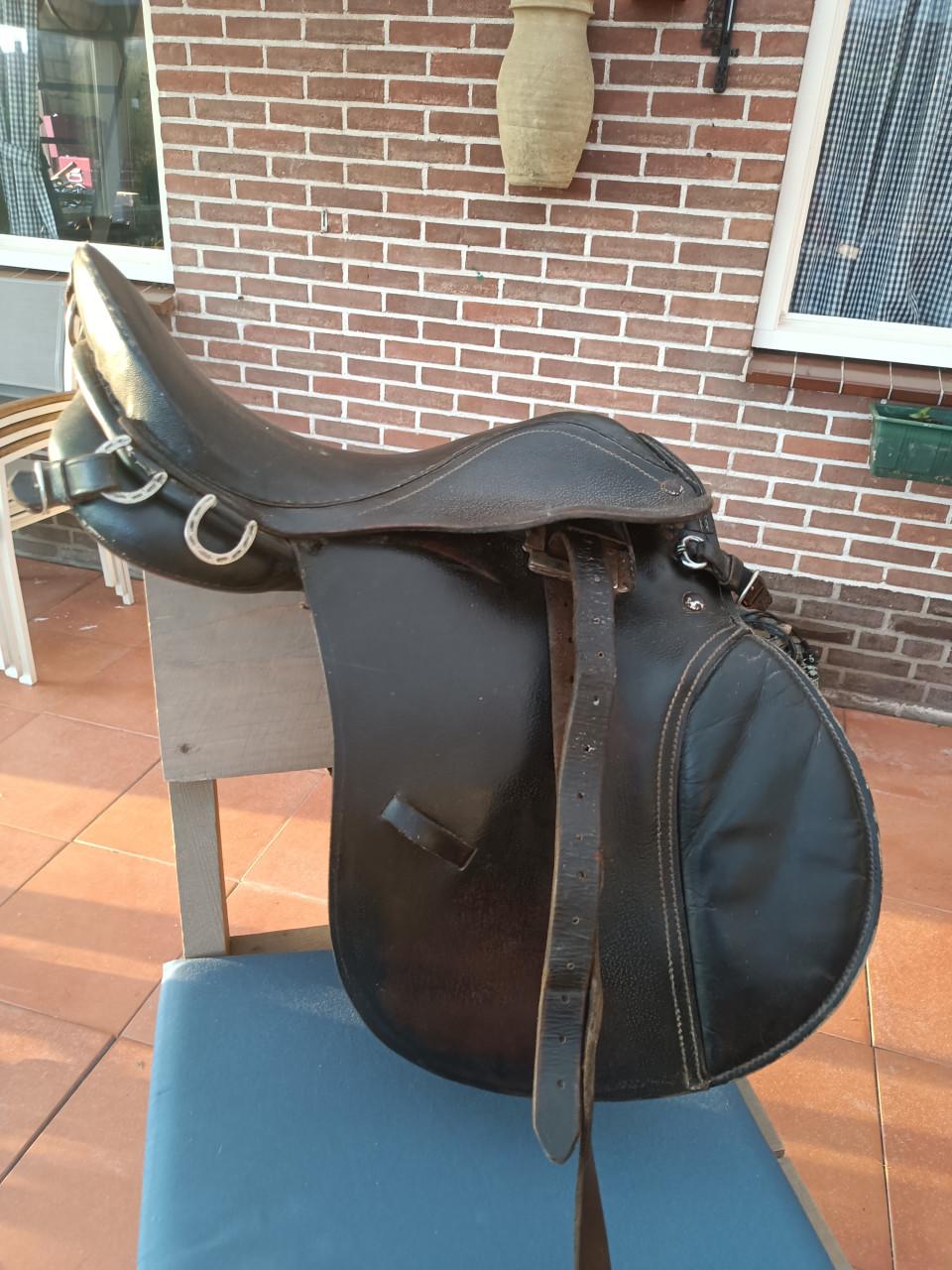 Veelzijdigheid zadel shetlander (leer) 15 inch