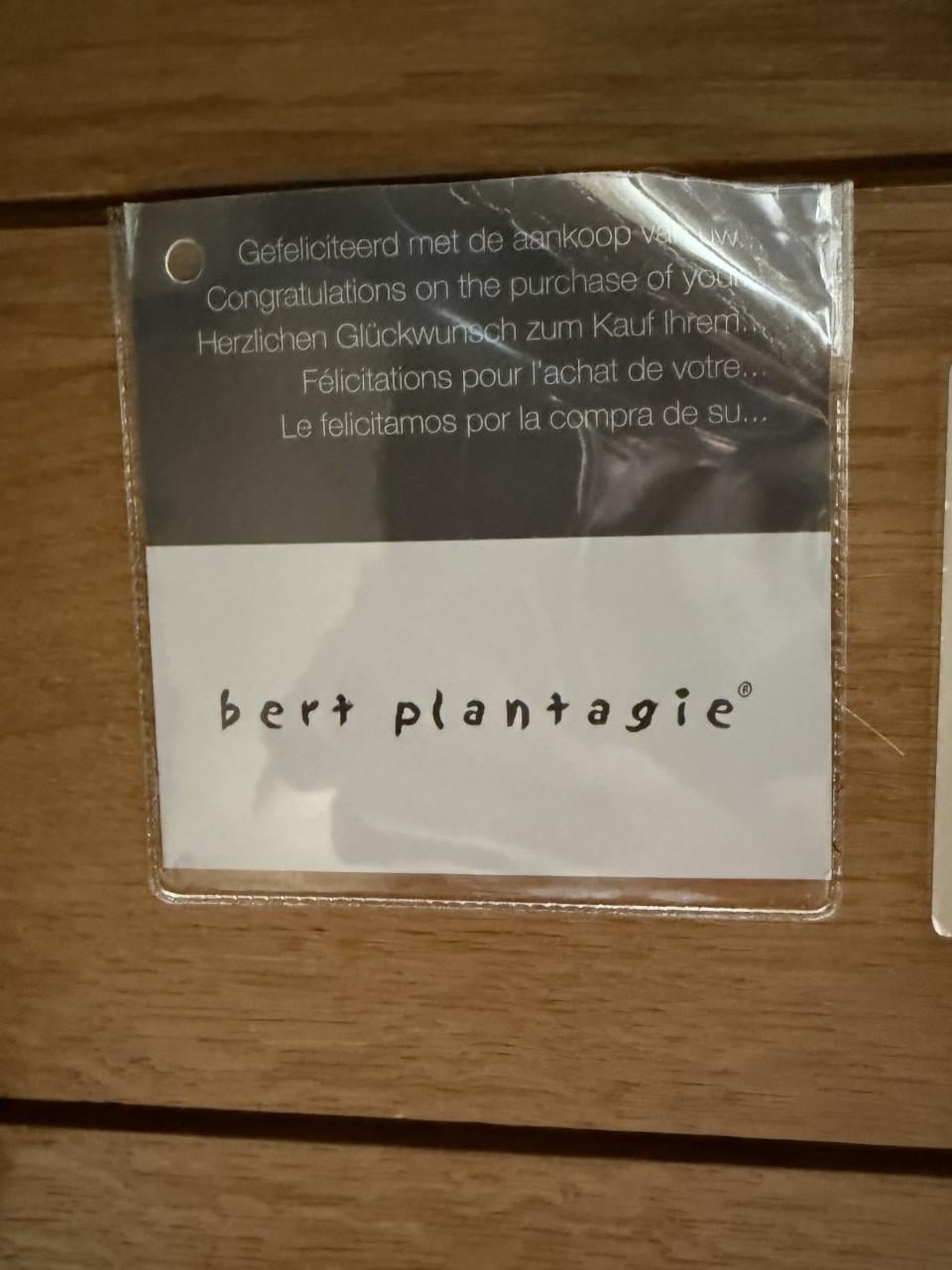 Bert Plantagie Eettafel RVS met Eiken blad