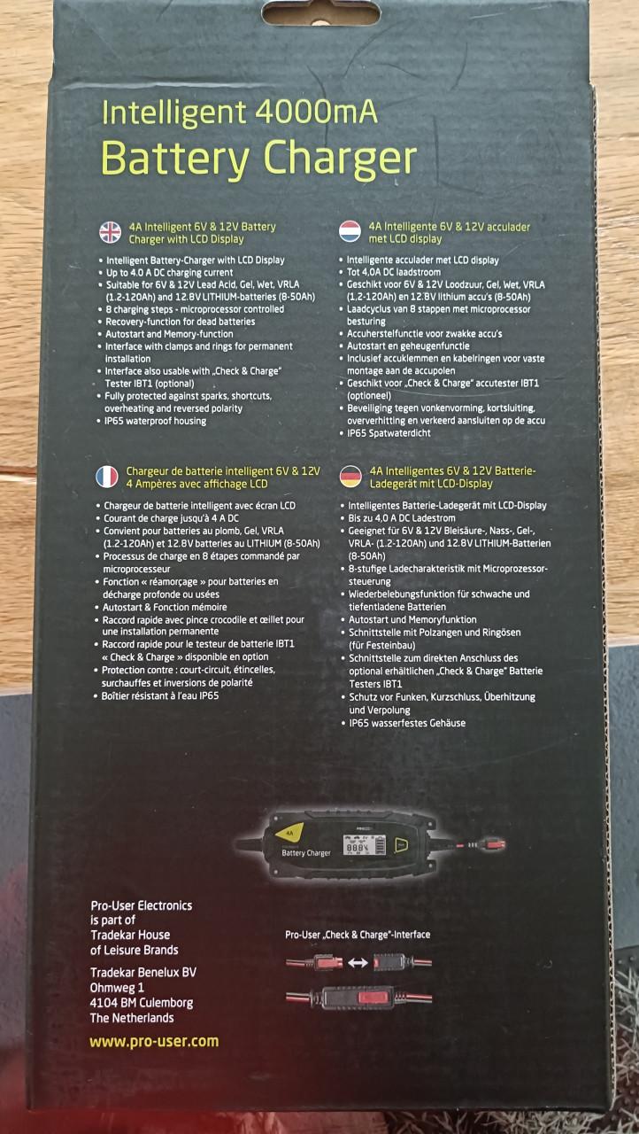 Accu lader voor Camper auto