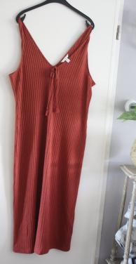 Jurk roestrode maat xl