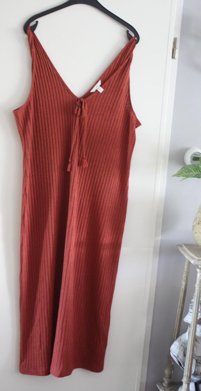 Jurk roestrode maat xl