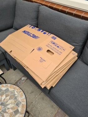 12 gebruikte verhuisdozen