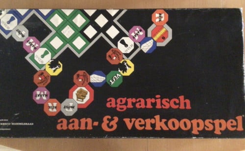 Vintage agrarisch aan en verkoop,spel