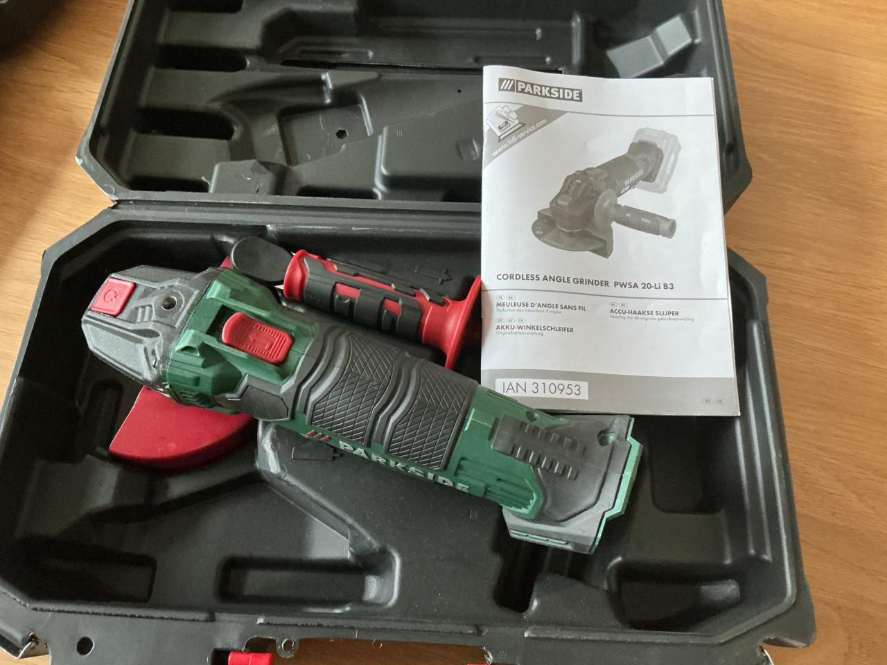 Parkside accu Haakse slijper