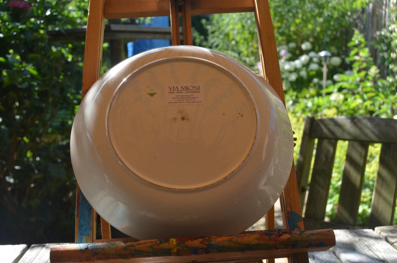 Schotel/schaal Brabants/boerenbont in goede staat