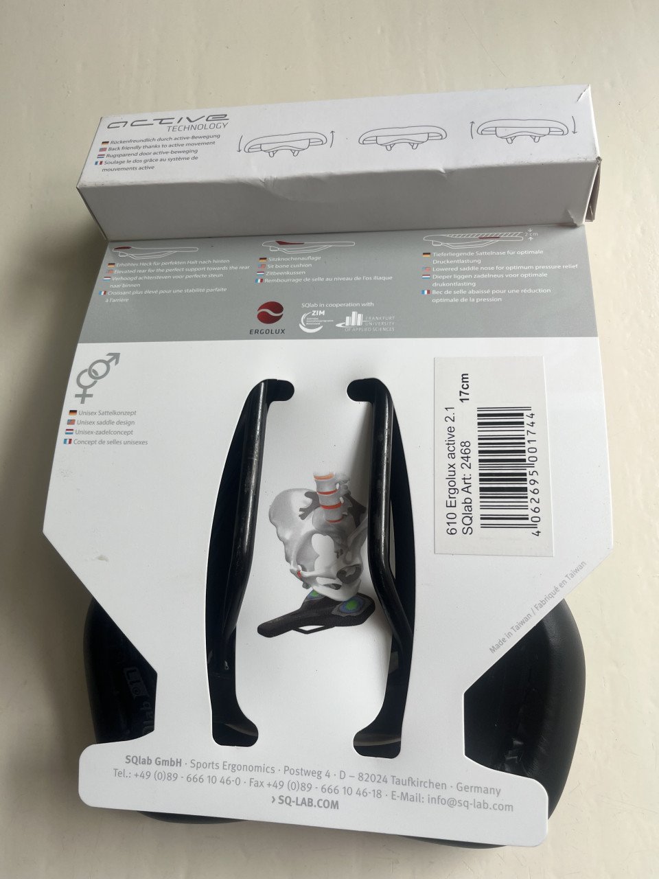 Fietszadel , nieuw SQ lab ergolux