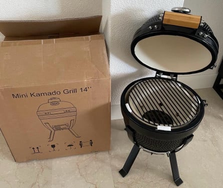 Kamado BBQ 14 inch, inclusief onderstel