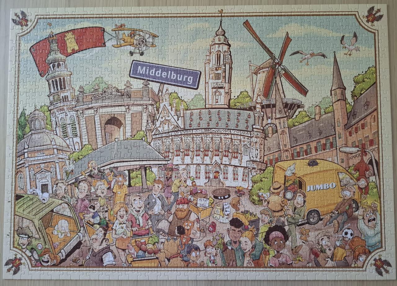 Cartoon puzzel Middelburg