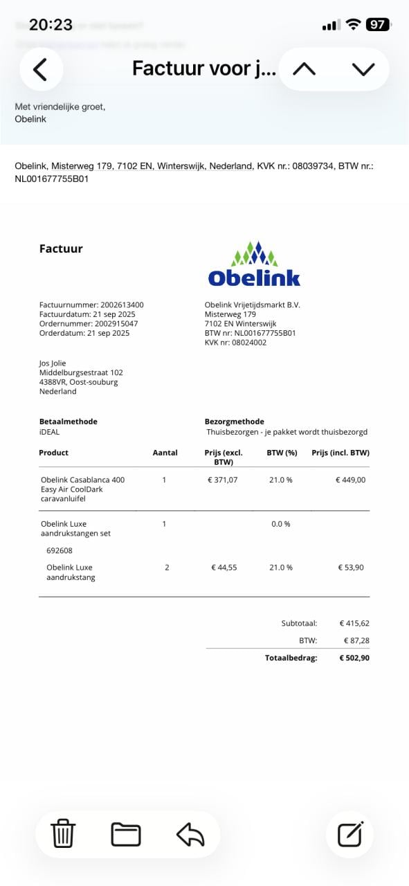 Voortent opblaasbaar