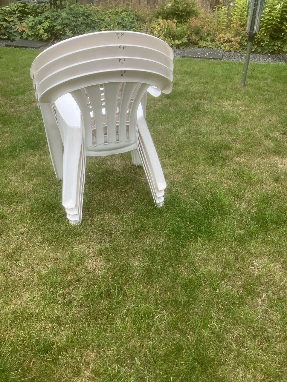 4 tuinstoelen
