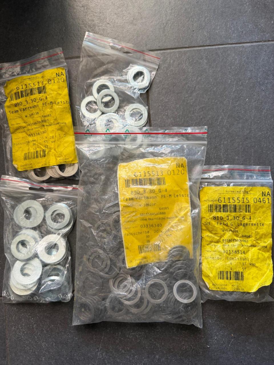 Bouten, moeren, slangklem diverse maten