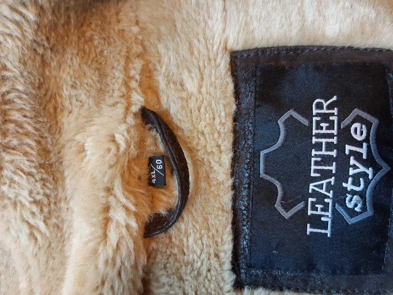 Piloten Jas Leer 4x XL = maat 60