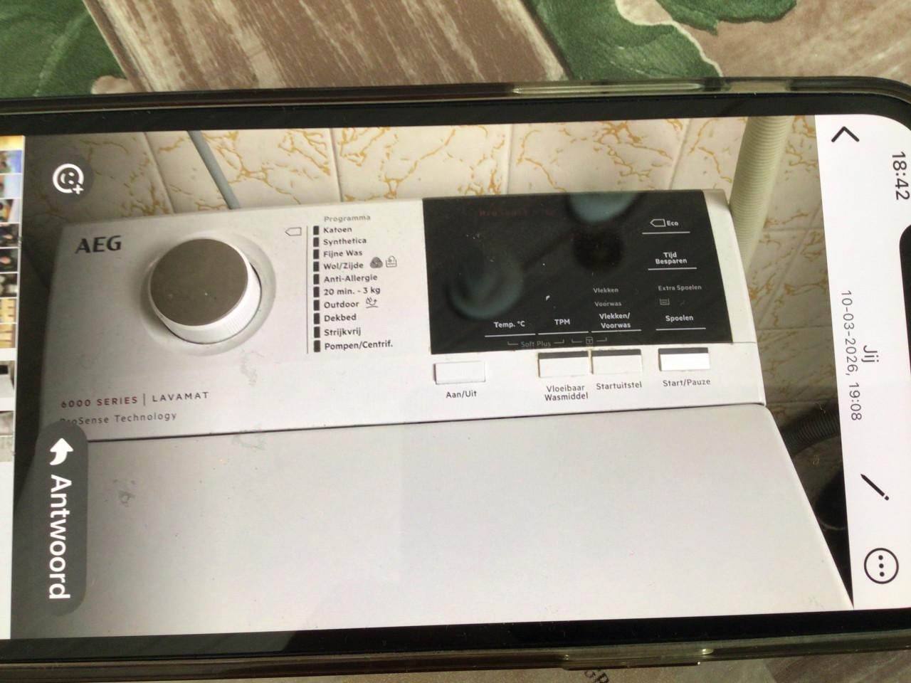 Wasmachine bovenlader