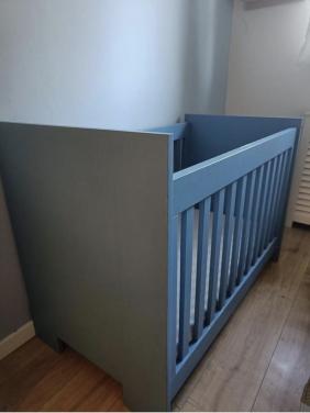 Compleet Bopita ledikant (blauw, 60x120 cm) + goed matras