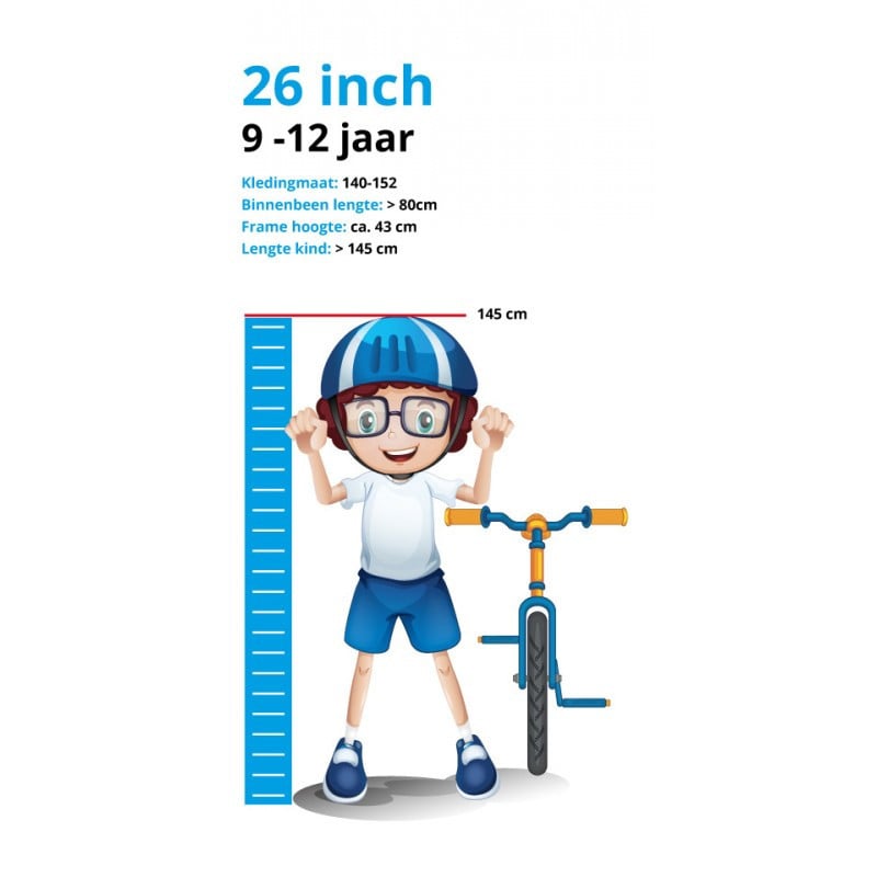 Batavus Snake 26 inch jongensfiets 3 vers fr 43 cm
