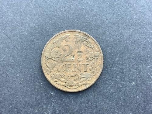 Wilhelmina, 2½ cent 1916.