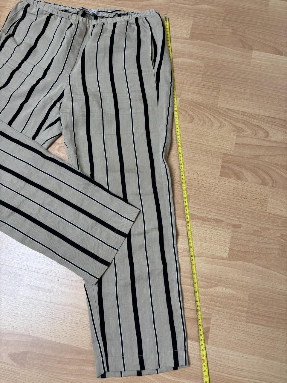 Sylver zomer broek maat 40/42 leverkleurig met zwart