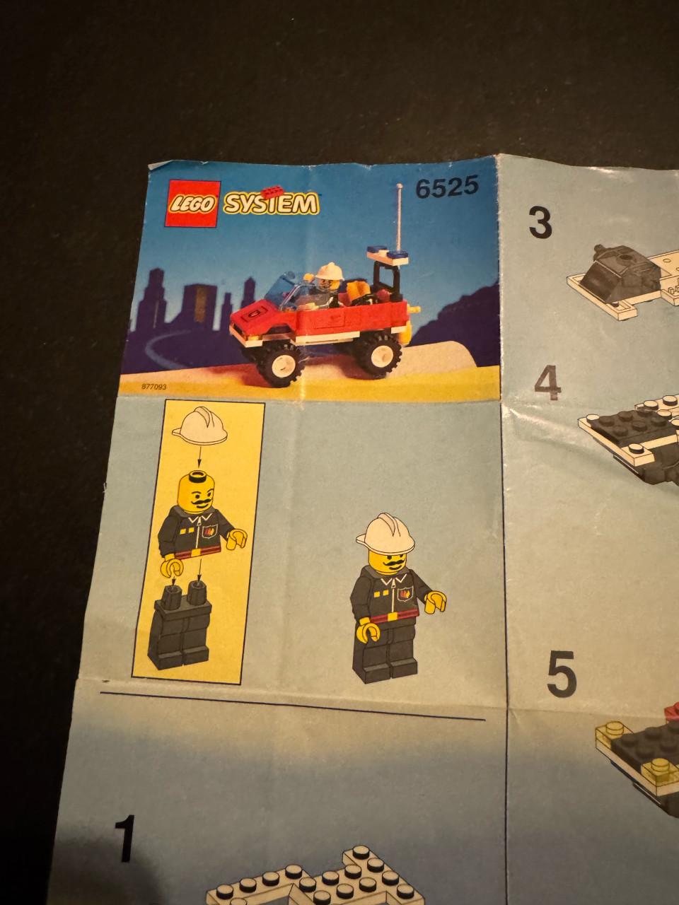 Lego set brandweerauto 6525 compleet