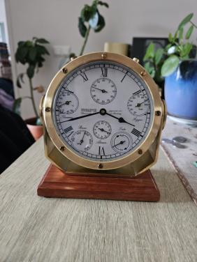 Koperen nautische klok Wempe