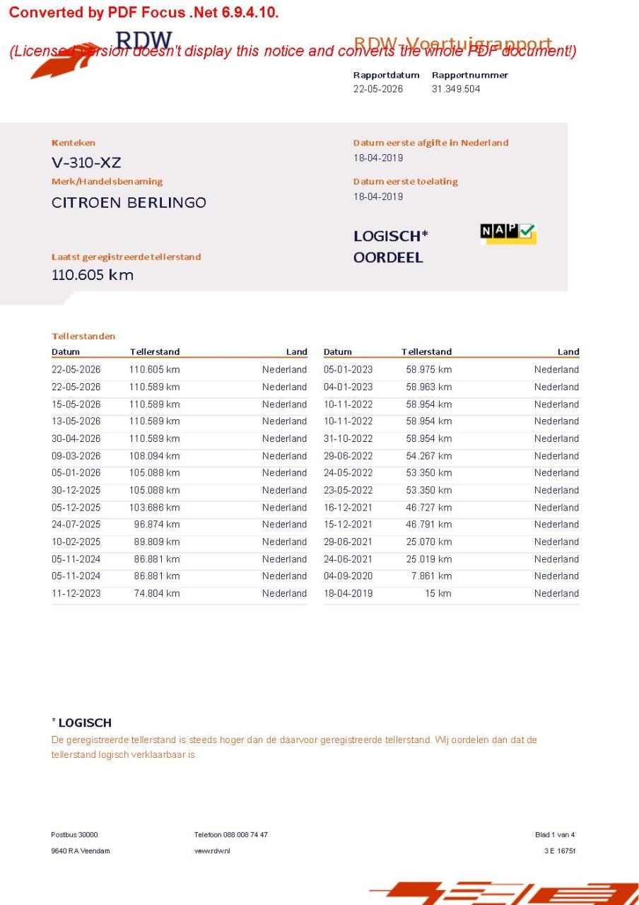 Citroen Berlingo van gb l1 driver 1.5bluehdi-130pk 3pers. | navigatie groot