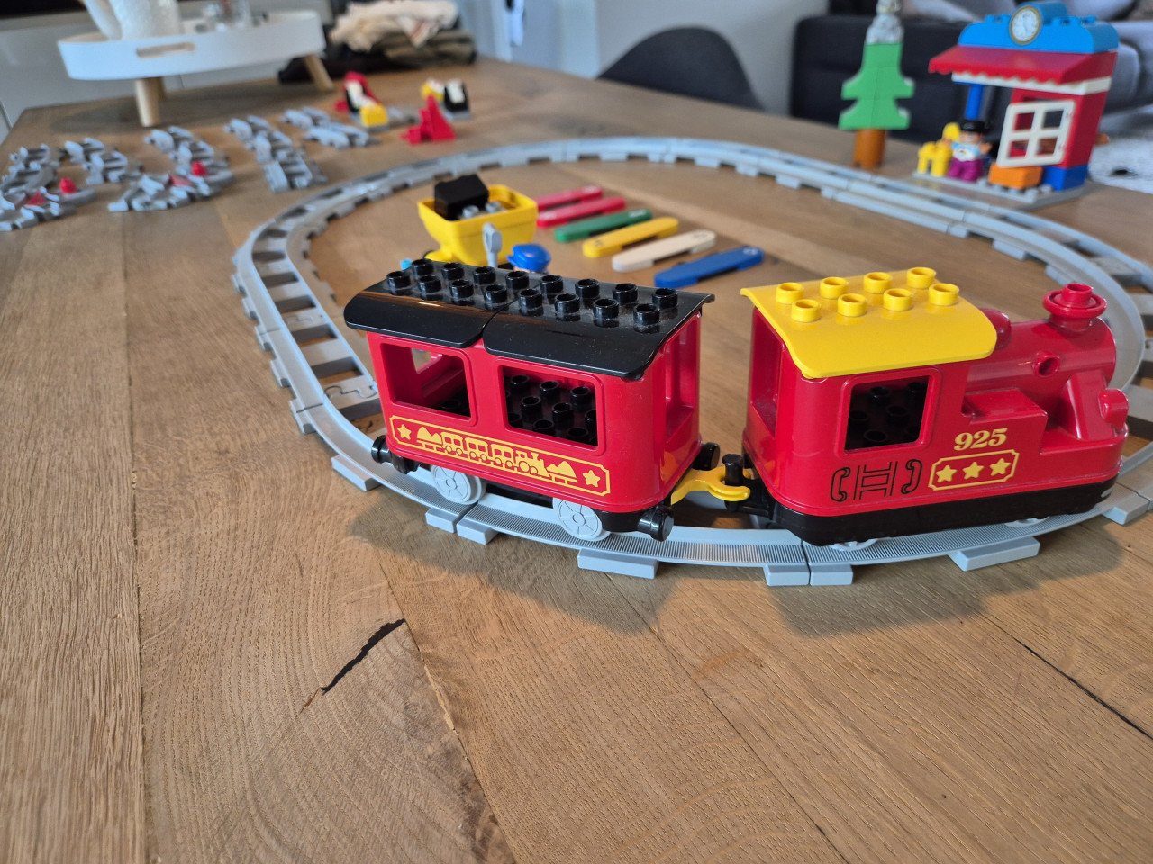 Duplo trein  en extra rails