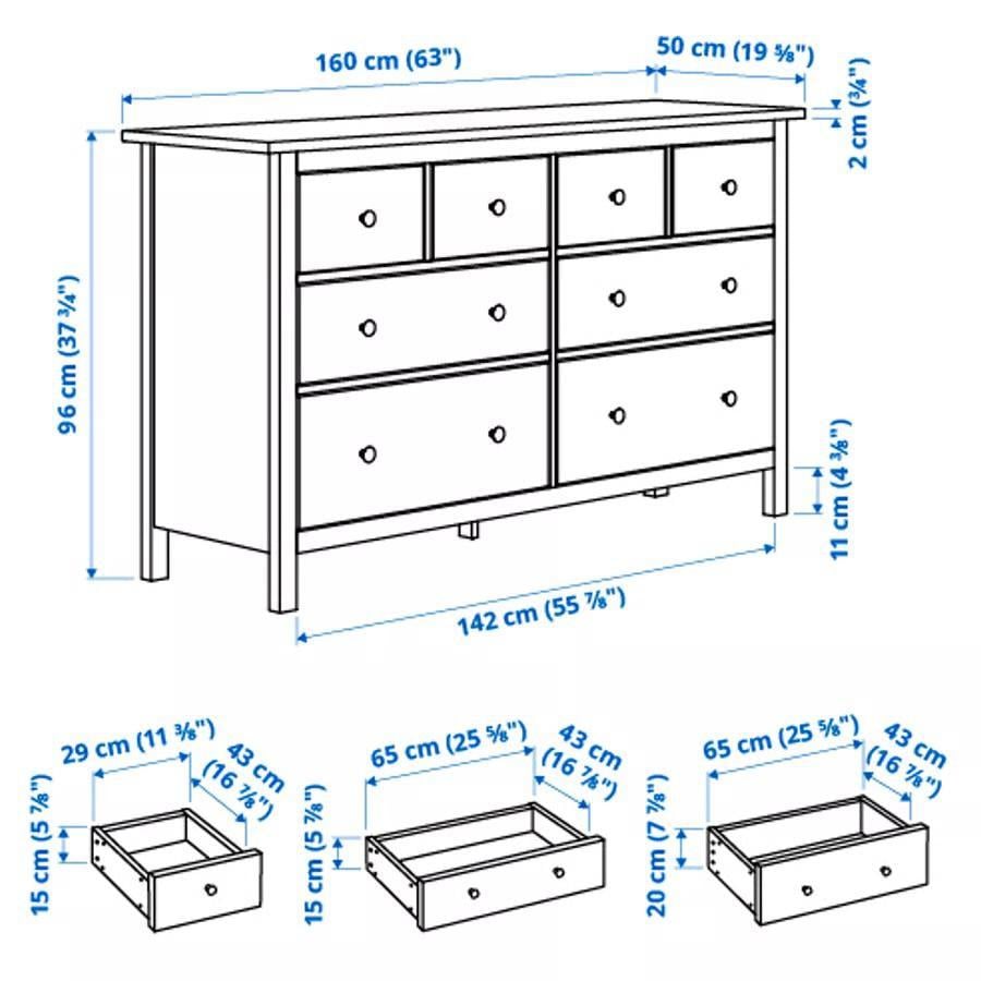 Royale ladekast HEMNES van IKEA van € 349 voor € 250
