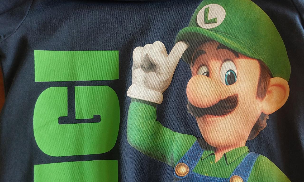Donkerblauw t-shirt van Super Mario Bros Movie van het merk C&A in maat 128