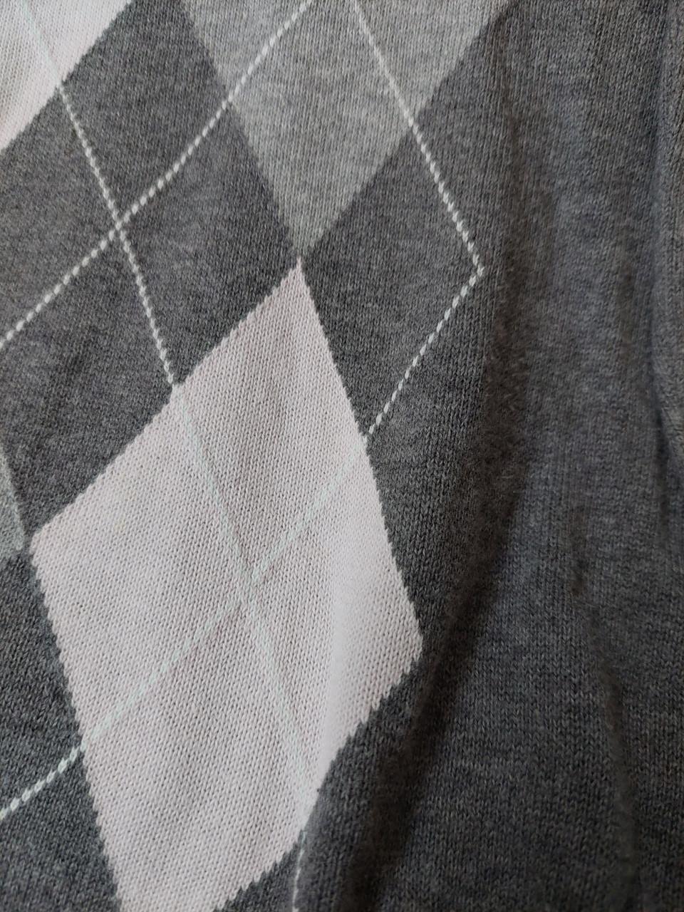 3 geruite damestruien mt Large grijs, marine