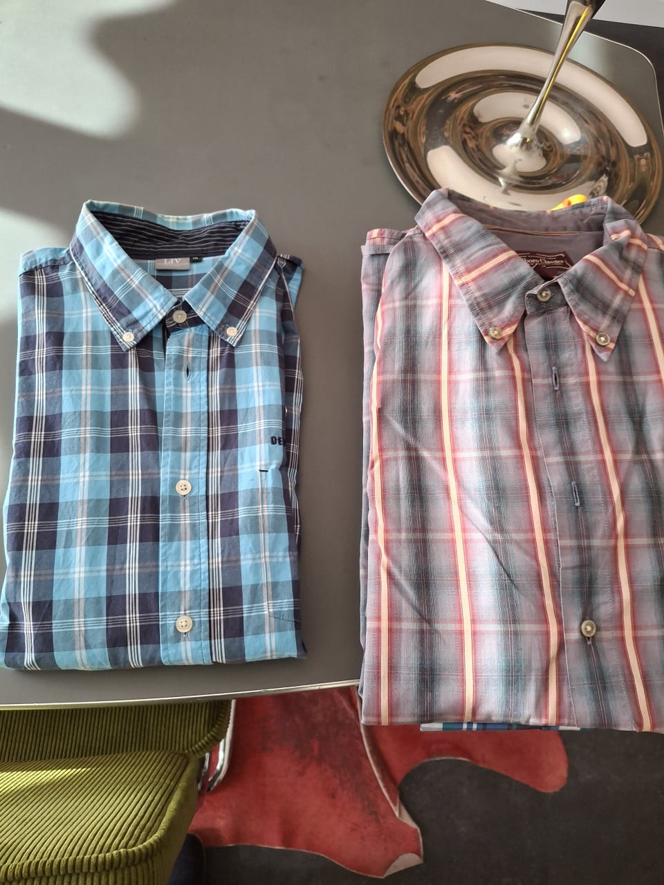 7 katoenen merk overhemden i.z.g.st. maat XL