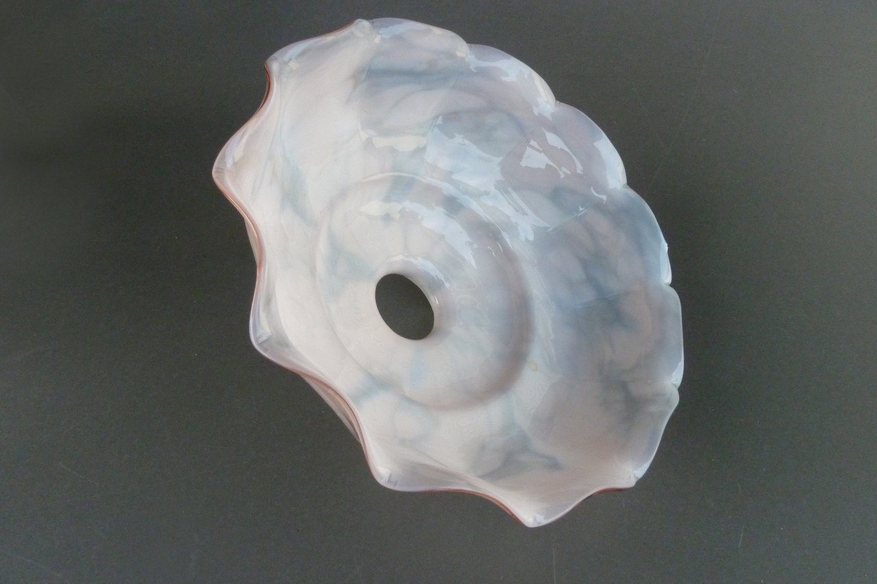 Lampenkap opaline vintage antiek rose