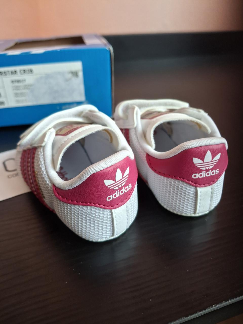 Baby schoentjes adidas roze/wit