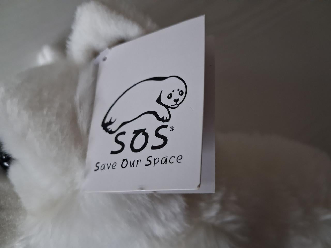Witte vos/Arctic fox knuffel S.O.S. save our space