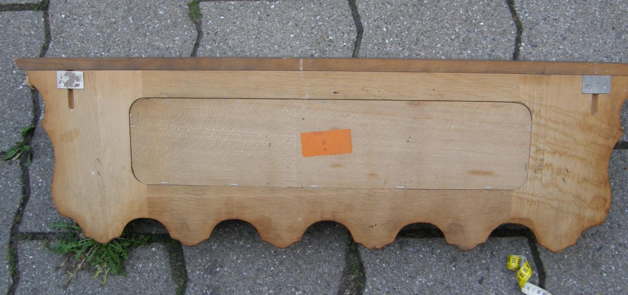 Houten kapstok, maten op de foto