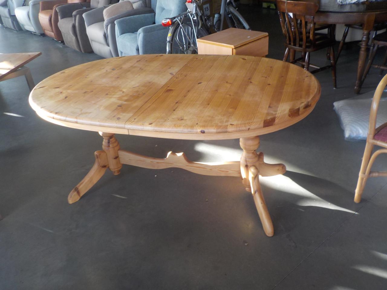 Mooie kwaliteit massief grenen verlengbare tafel 210 x 105 cm goede staat