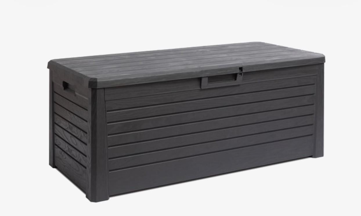 Florida opbergbox met deksel - 550L - Antraciet - Kunststof
