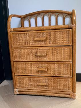 Izgst vintage rotan ladekastje