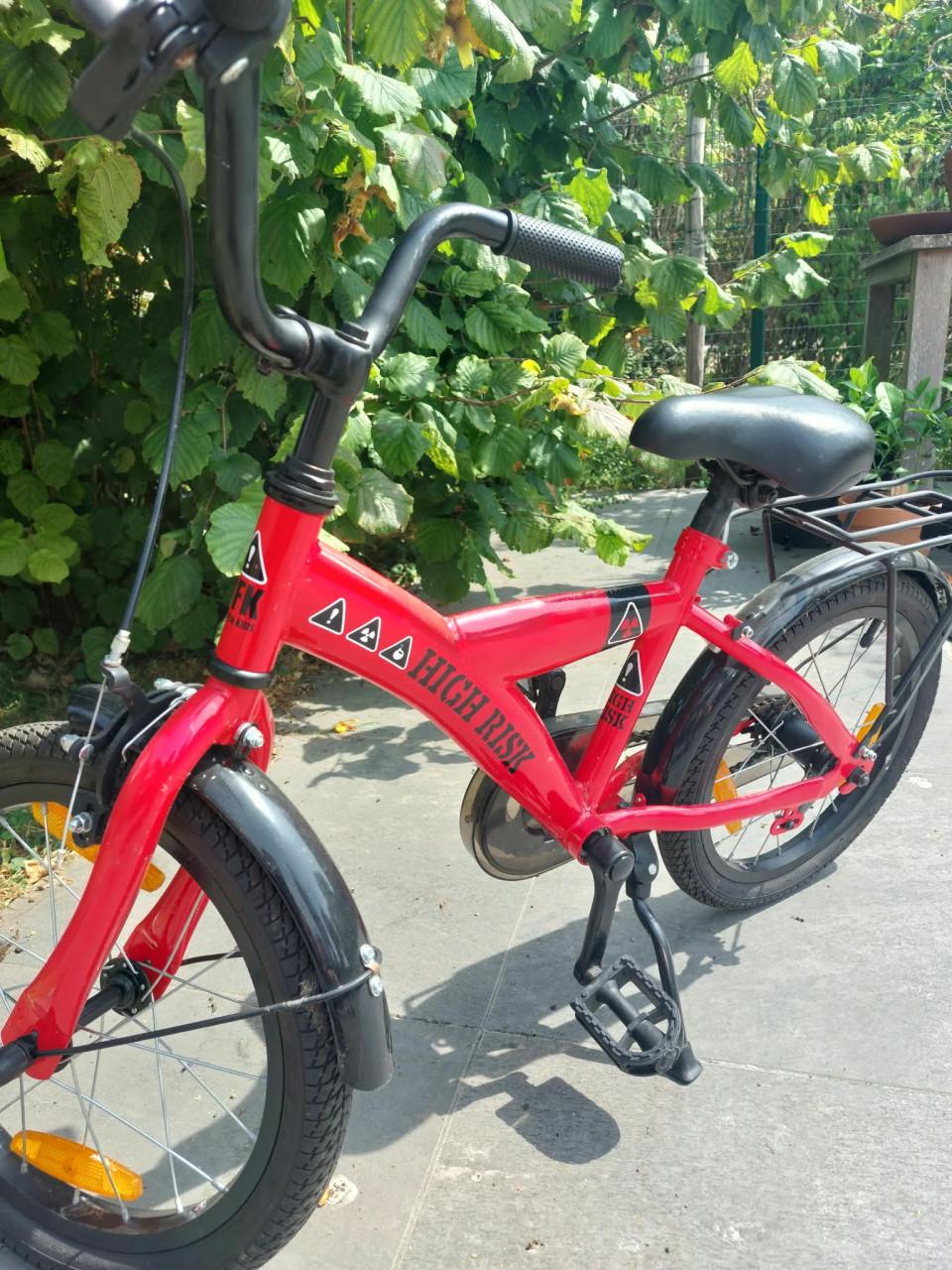 Kinderfiets jongens 16 inch High Risk Rood