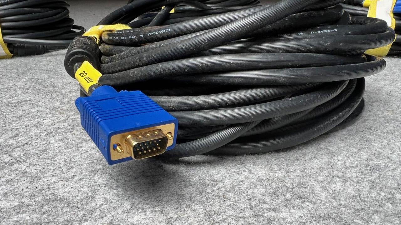 VGA kabel 20 meter male-male