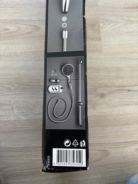 MIOMARE® Roestvrijstalen Doucheset